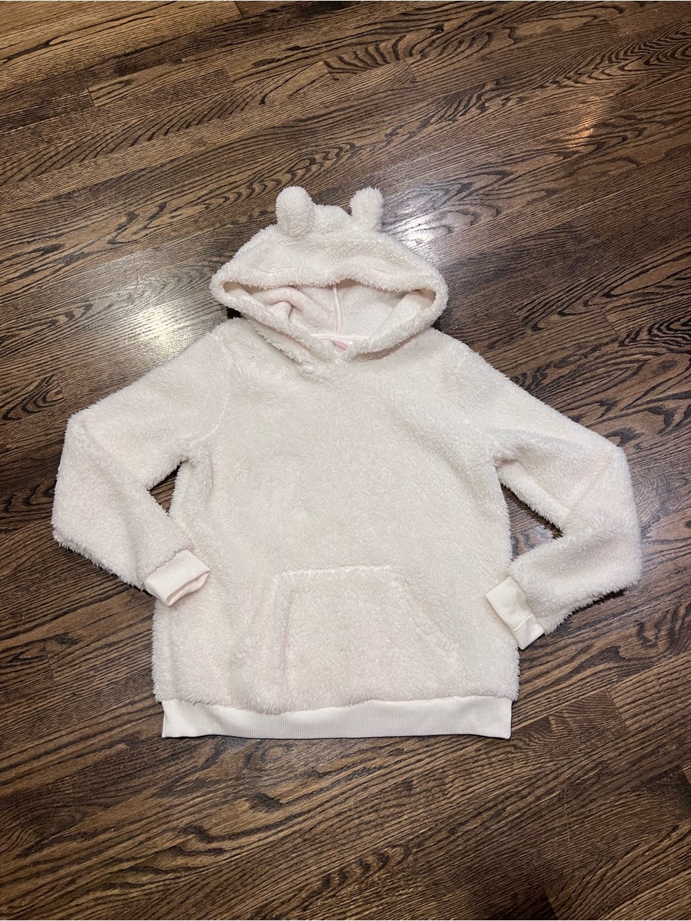 Wondershop White Eared Hoodie - Women's Small - Cozy Fluffy